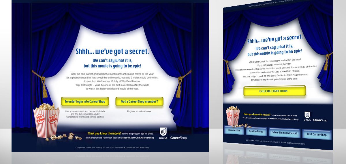 Email UniSA cinema competition